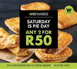 Saturday is pie day