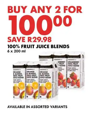 Woolworths 100% fruit juice blends offer