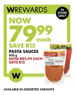 Woolworths Pasta Sauces offer