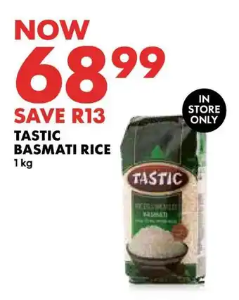 Woolworths Tastic basmati rice offer