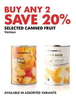 Woolworths Selected canned fruit offer