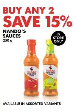 Woolworths Nando's sauces offer