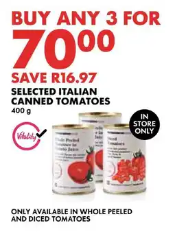 Woolworths Selected italian canned tomatoes offer