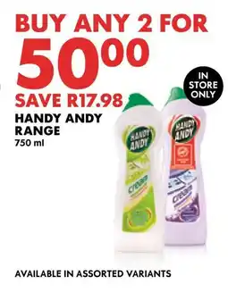 Woolworths Handy Andy Range offer