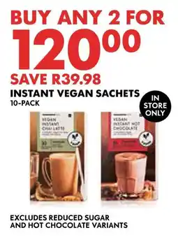 Woolworths Instant vegan sachets offer