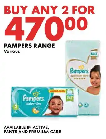 Woolworths Pampers range offer