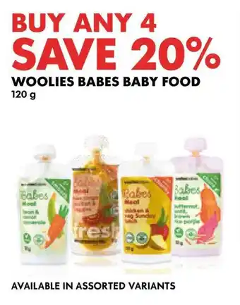 Woolworths Woolies babes baby food offer