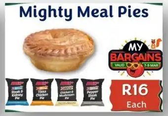 Foodeez Mighty Meal Pies offer