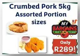 Foodeez Crumbed Pork Assorted Portion sizes offer