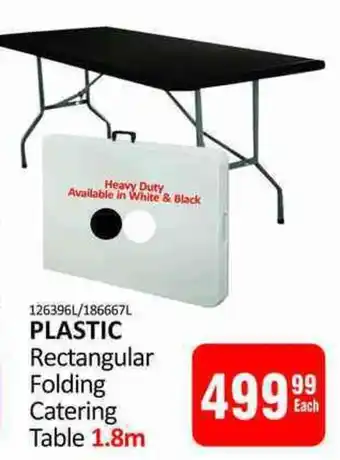 KitKat Cash and Carry PLASTIC Rectangular Folding Catering Table offer