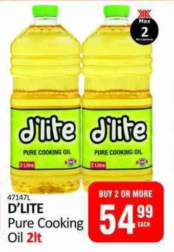 KitKat Cash and Carry D'LITE Pure Cooking Oil offer