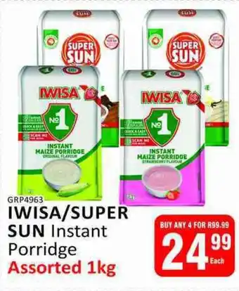 KitKat Cash and Carry IWISA/SUPER SUN Instant Porridge Assorted offer