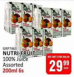 KitKat Cash and Carry NUTRI-FRUIT 100% Juice Assorted offer