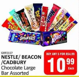 KitKat Cash and Carry NESTLE/ BEACON/ CADBURY Chocolate Large Bar Assorted offer