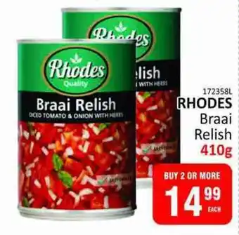 KitKat Cash and Carry Rhodes Braai Relish offer