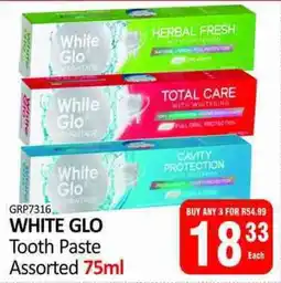 KitKat Cash and Carry WHITE GLO Tooth Paste Assorted offer