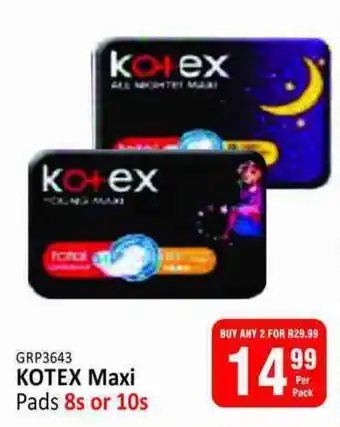 KitKat Cash and Carry KOTEX Maxi Pads offer