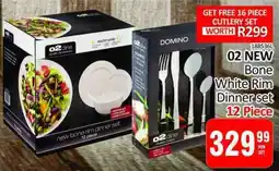 KitKat Cash and Carry 02 NEW Bone White Rim Dinner set offer