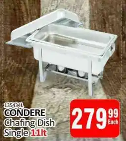 KitKat Cash and Carry CONDERE Chafing Dish Single offer