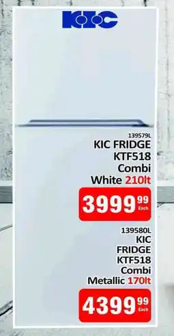 KitKat Cash and Carry KIC Fridge KTF518 Combi White offer