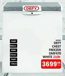 KitKat Cash and Carry DEFY Chest Freezer DMF470 White offer