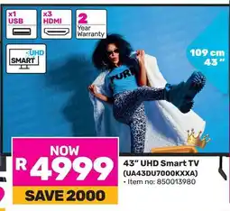 Game SAMSUNG 43" UHD Smart TV offer