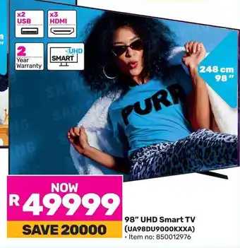 Game SAMSUNG 98" UHD Smart TV offer