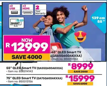 Game SAMSUNG 65" QLED Smart TV offer