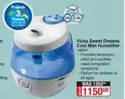 Dis-Chem Vicks Sweet Dreams Cool Mist Humdifier offer
