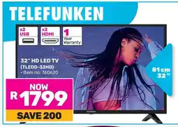 Game TELEFUNKEN 32" HD LED TV offer