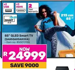 Game SAMSUNG 85" QLED Smart TV offer