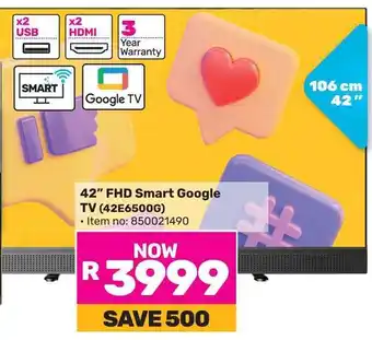 Game SKYWORTH 42" FHD Smart Google TV offer