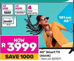 Game Hisense 40" Smart TV (40A4K) offer