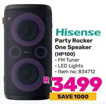 Game Hisense Party Rocker One Speaker offer