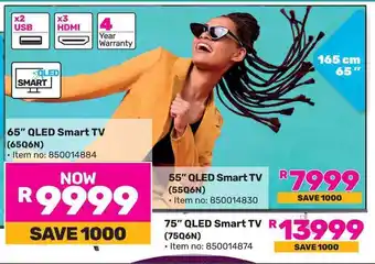 Game Hisense 65" QLED Smart TV (65Q6N) offer