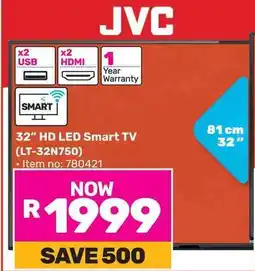 Game JVC 32" HD LED Smart TV (LT-32N750) offer