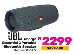 Game JBL Charge Essential 2 Portable Bluetooth Speaker offer