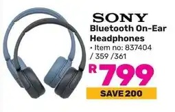 Game SONY Bluetooth On-Ear Headphones offer