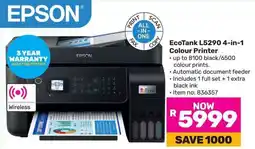 Game EPSON EcoTank L5290 4-in-1 Colour Printer offer