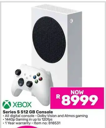 Game XBOX Series S 512 GB Console offer