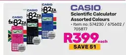 Game CASIO Scientific Calculator Assorted Colours offer