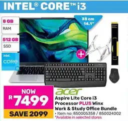 Game Acer Aspire Lite Core i3 Processor PLUS Winx Work & Study Office Bundle offer