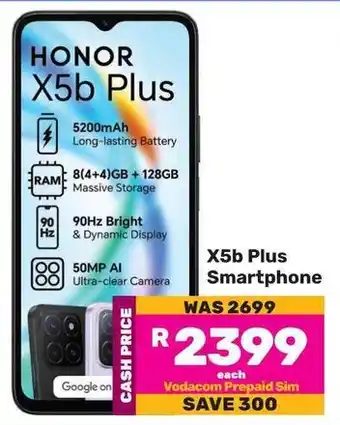 Game HONOR X5b Plus Smartphone offer