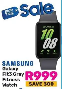 Game SAMSUNG Galaxy Fit3 Grey Fitness Watch offer