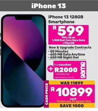 Game iPhone 13 128GB Smartphone offer