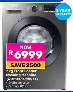 Game SAMSUNG Front Loader Washing Machine offer