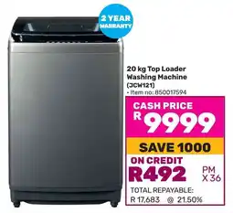 Game Bennett Read Top Loader Washing Machine (JCW121) offer