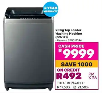 Game Bennett Read Top Loader Washing Machine (JCW121) offer