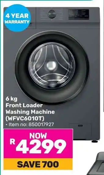 Game Hisense Front Loader Washing Machine offer