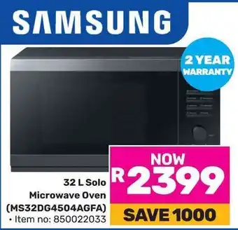 Game SAMSUNG Solo Microwave Oven offer